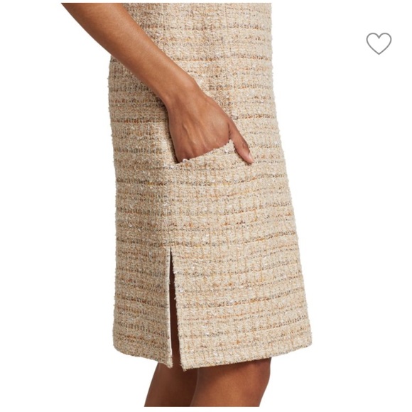 ST. JOHN Space-Dyed Tweed Knit Dress NWT Size 8 - Picture 7 of 8